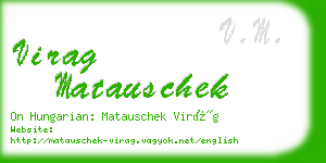 virag matauschek business card